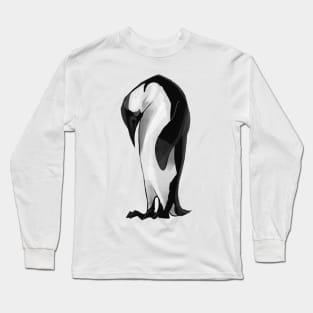 Cartoony Doomed Penguin Long Sleeve T-Shirt